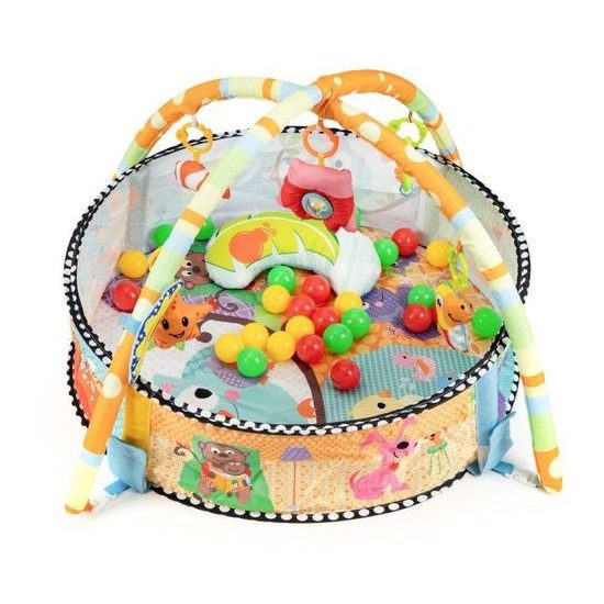 Ecotoys hrací deka 3v1 se 30 míčky Funny Ocean