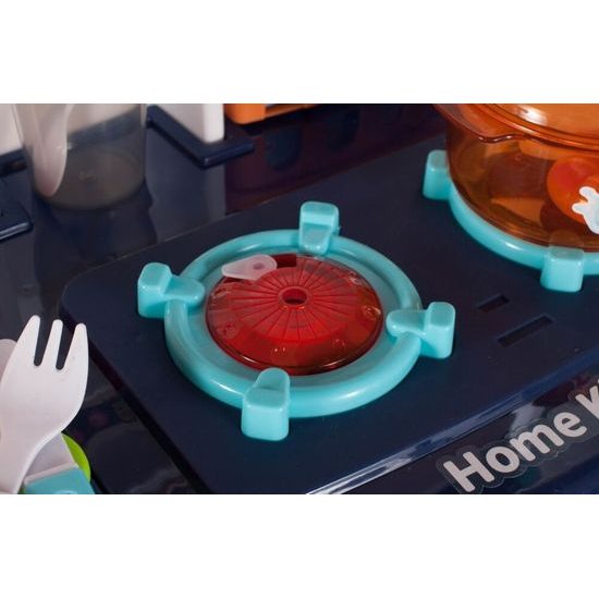 Dětská kuchyňka se zvuky a párou Home Kitchen modrá