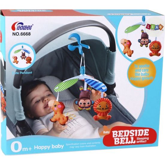 Dětský kolotoč do postýlky s klipem se zvířátky