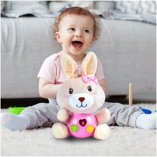 Interaktivní plyšový králíček na baterie Magic Rabbit