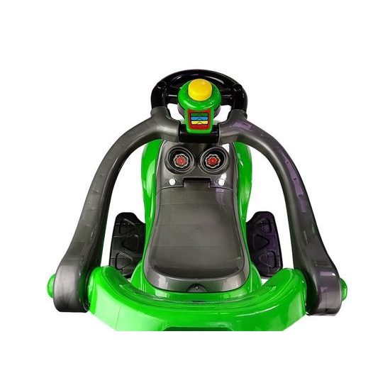 Odrážedlo Mega Car s vodící tyčí 3v1 zelené