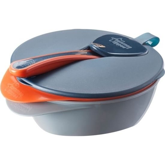 Tommee Tippee Misky pro snadné nabírání Explora 2 ks, s víčkem a lžičkou