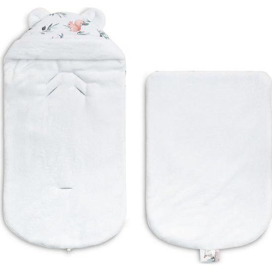 Zimní fusak do kočárku/ do autosedačky - srnky/bílá