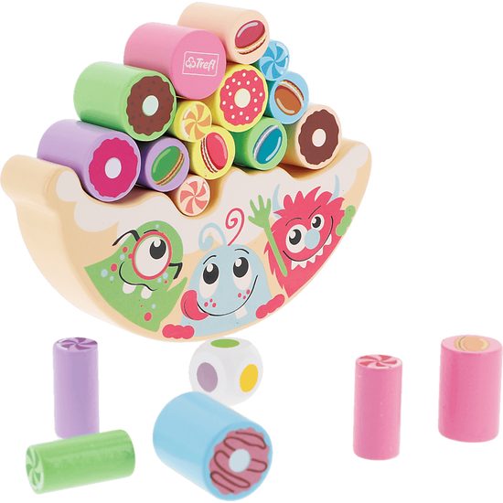 TREFL Dřevěná hračka Sladkosti v letu