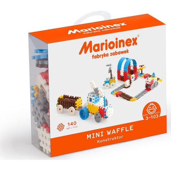 Stavebnicové kostky WAFFLE MINI 140 Kluk