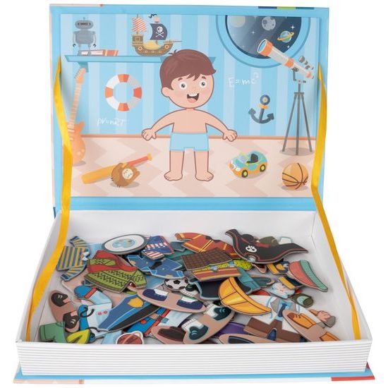 Magnetická ukládačka oblečení pro kluka Color Day