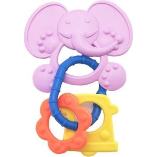 Gumové kousátko + přívěsky - mix 4 druhy