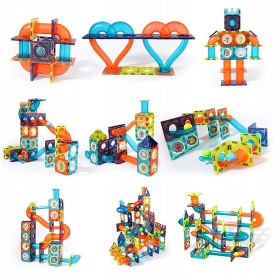 Doris magnetická stavebnice se skluzavkou Magic Magnetic 96 dílů