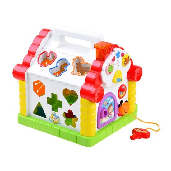 Huile Toys multifunkční vkládačka pro nejmenší se zvuky Domeček II