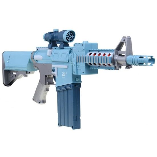 ROZBALENO Blaze Storm dětský poloautomatický samopal se 20 náboji SILVER