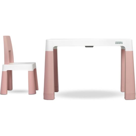 Dětský stůl Monti + 2 židle růžový