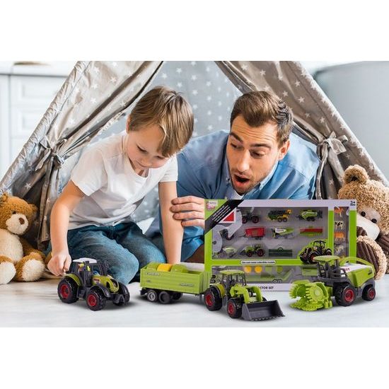 Souprava zemědělských strojů a zvířátek Farmer Set