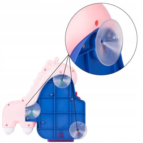 Dětská fontánka do vany Žirafa růžová