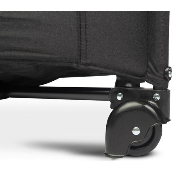 Dětská cestovní postýlka CARETERO ESTI se stahovací bočnicí black