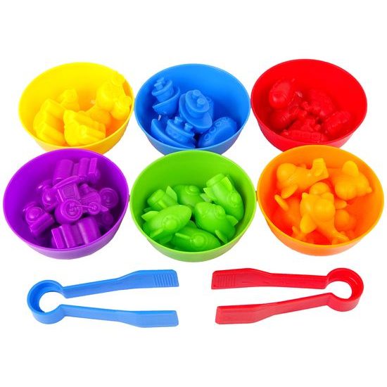 Dětská ukládačka Veselé autíčka dopravní prostředky 36 kusů