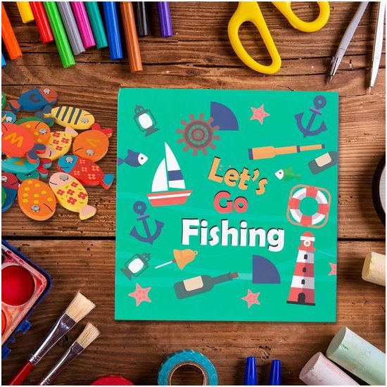 Dřevěné rybičky na lovení na magnet 26 kusů