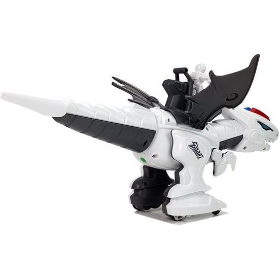 Robot dinosaurus Tyrannosaur Rex na dálkové ovládání - bílý
