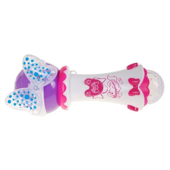 ROZBALENO Majlo Toys dětský karaoke mikrofon s nahráváním se světly First Voice růžový
