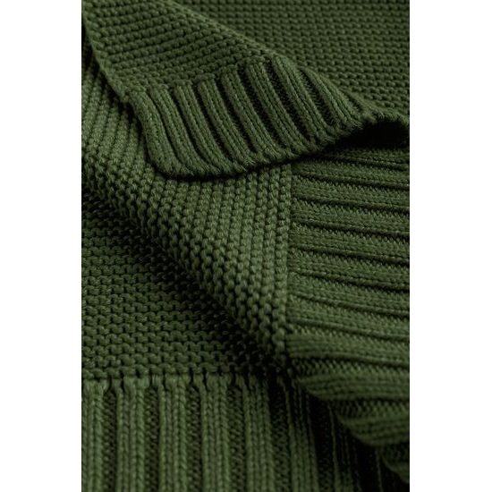 Dětská deka bambusovo-bavlněná 80x100 cm tmavě zelená