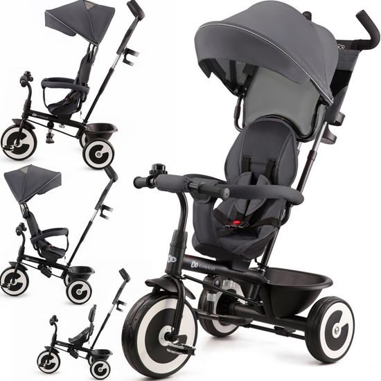 Tříkolka Kinderkraft Aston šedá