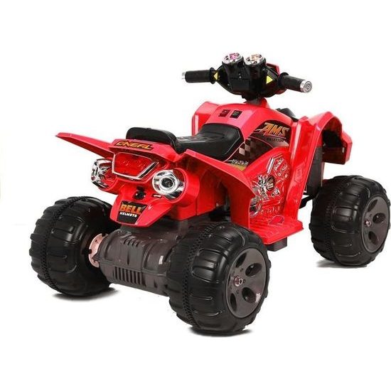 Dětská elektrická čtyřkolka AMS červená