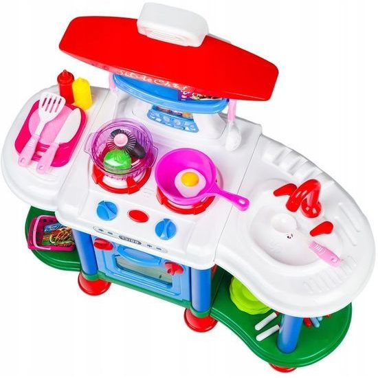 Velká dětská kuchyňka se zvuky a světlem - modrá