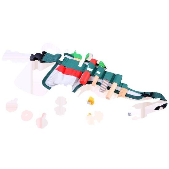 Sada dětského dřevěného nářadí s opaskem Malý opravář 10 součástí