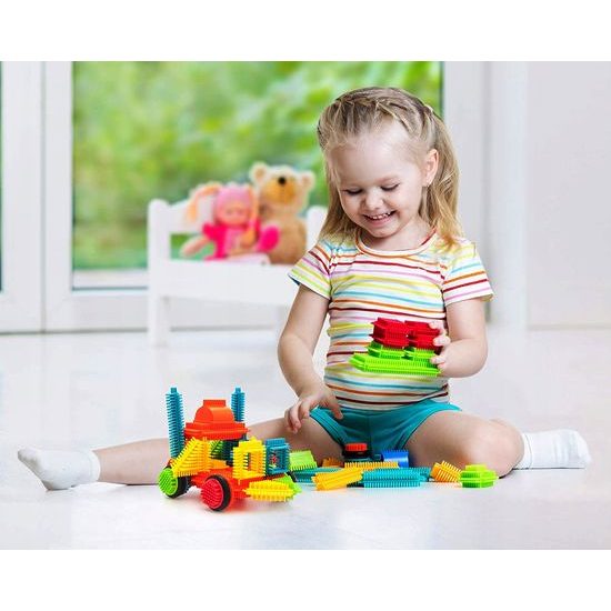 Doris barevná konstrukční stavebnice Hedgehog Blocks 90 ks