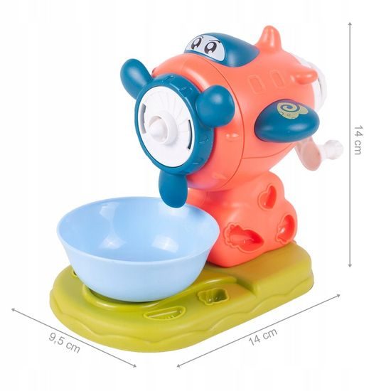 Modelovací plastelína s mlýnkem a příslušenstvím 4 barvy Mills Doh - oranžová