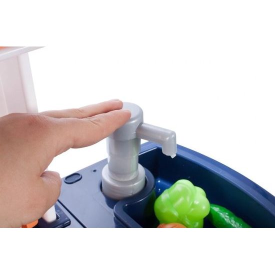 Dětská kuchyňka se zvuky a párou Home Kitchen modrá