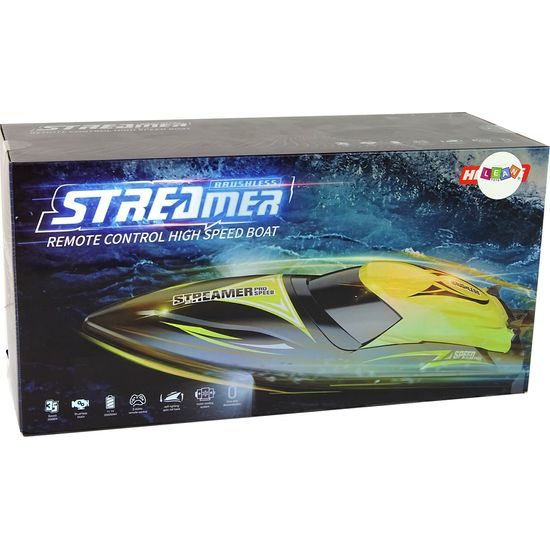 Motorový člun na dálkové ovládání - žlutý 35 KM/H