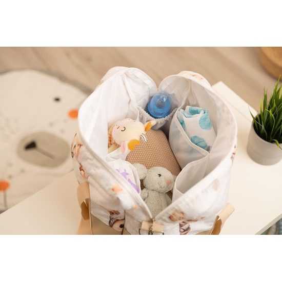 Taška na kočárek Králiček, meruňková