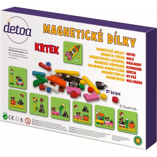 Magnetické dílky mini Krtek 27ks