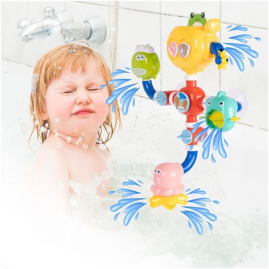 Haunger hračka do vany se zvířátky a kolovrátkem pro děti Water Tubs
