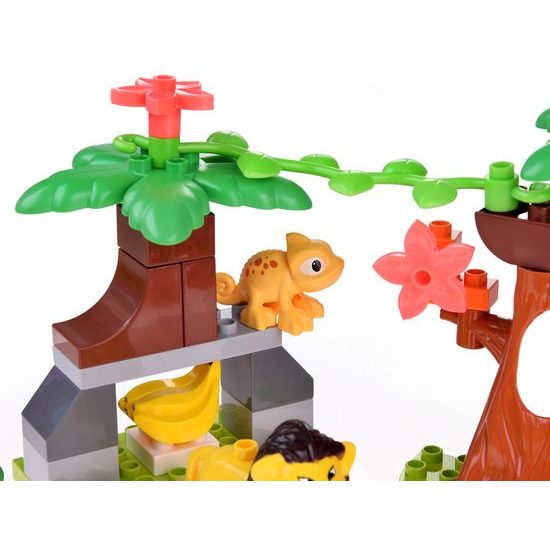Konstrukční stavebnice se zvířátky Animal Jungle 41 dílků