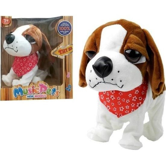 Interaktivní pejsek bílo/hnědý