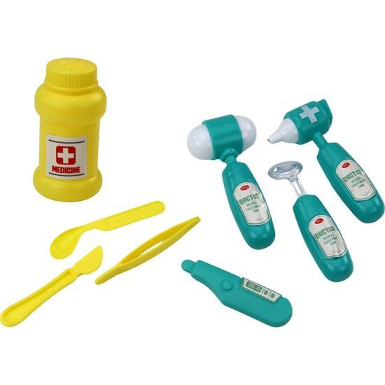 Doktorská souprava v kabelce na šňůrce, tyrkysová