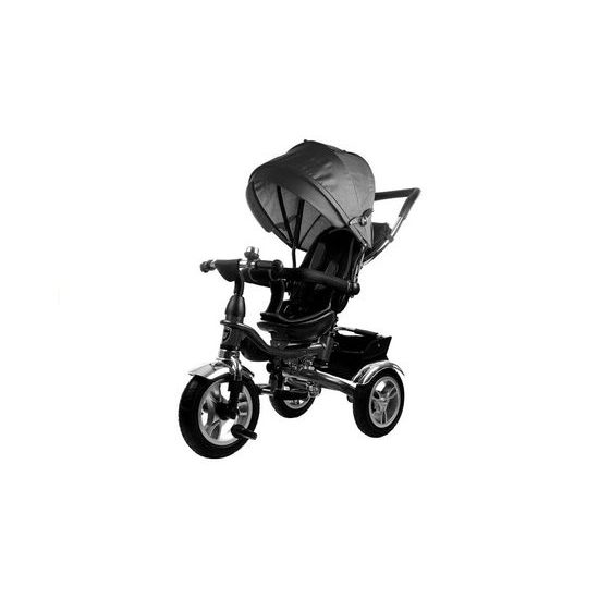 Majlo Toys tříkolka 2v1 s nafukovacími koly PRO600 černá