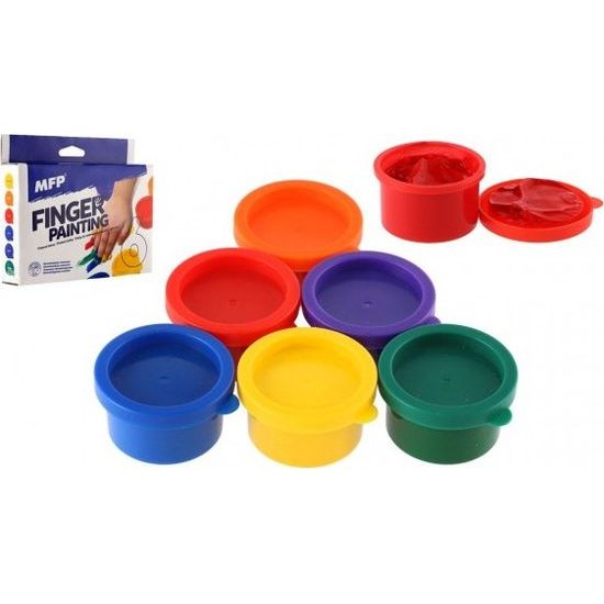 Prstové barvy 6 ks