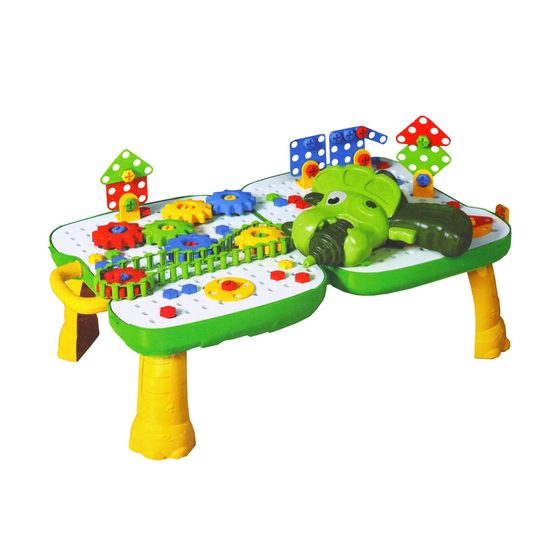 Konstrukční 3D stavebnice s vrtačkou na baterie a stolečkem Dino Zone 249 ks