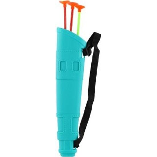 Luk + 3 šípy s přísavkou v toulci - modrý