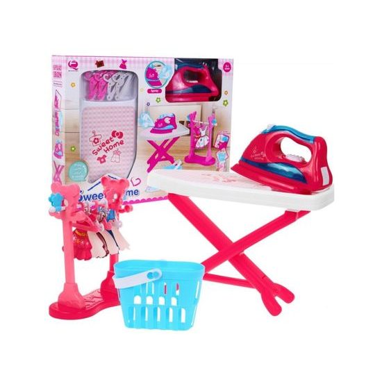 Majlo Toys dětské žehlící prkno s napařovací žehličkou Sweet Home