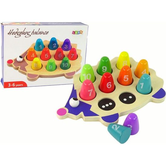 Dřevěný vzdělávací ježek