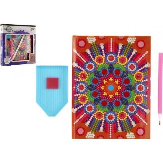 Kreativní sada diamantový deník mandala s nalepovacími diamanty
