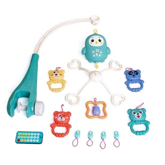 Doris kolotoč nad postýlku s melodiemi a dálkovým ovládáním Medvídci