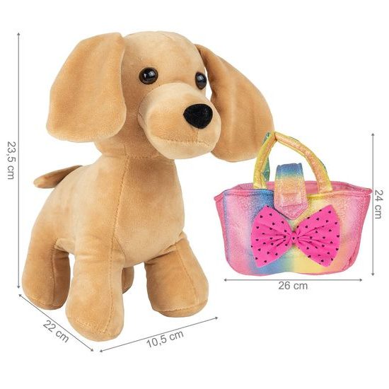 Plyšový pejsek v taštičce 24 cm Baby Kiddo