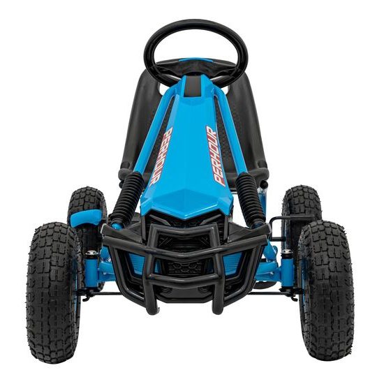 Dětská šlapací motokára s nafukovacími koly Air PerHour - modrá