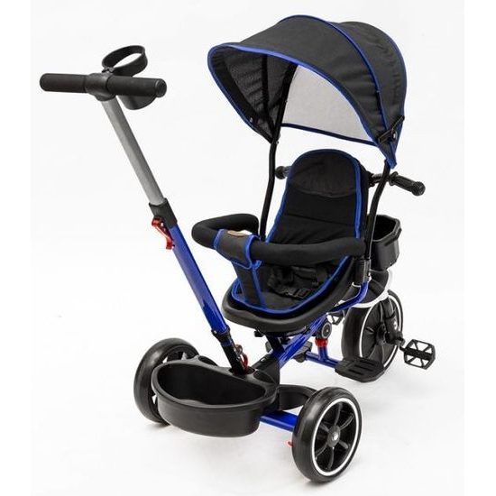 Ecotoys dětská tříkolka s otočným sedadlem X360 tmavě modrá