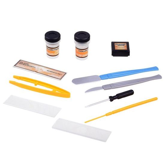 Dětský mikroskop na baterie Little Scientific žlutý