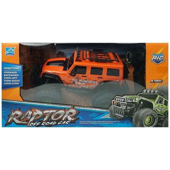 Auto na dálkové ovládání Raptor oranžové 1:18
